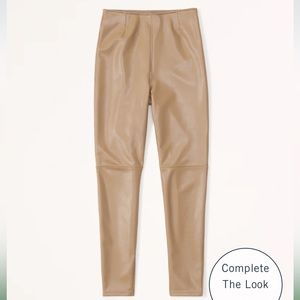 Abercrombie Classic Vegan Leather Leggings | Size S